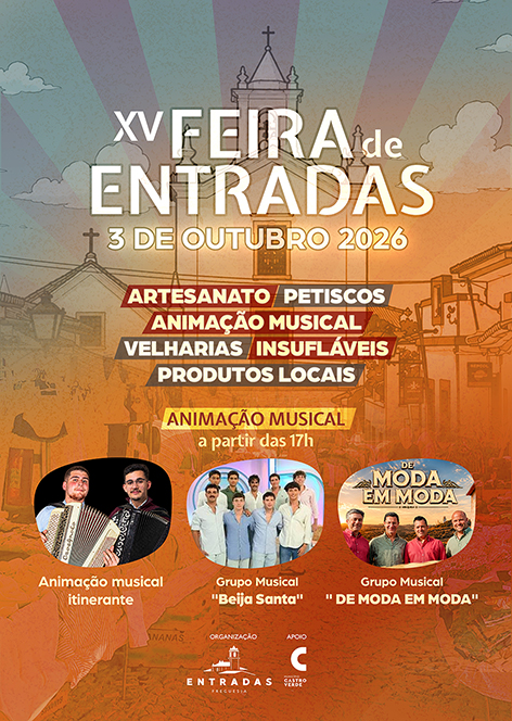 FEIRA DE ENTRADAS ACONTECE A 3 DE OUTUBRO